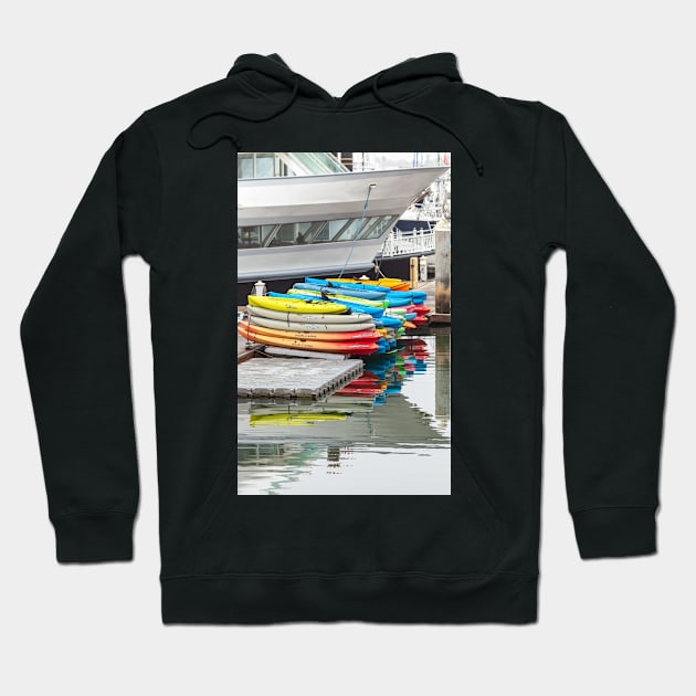 Kayaks Hoodie by jvnimages